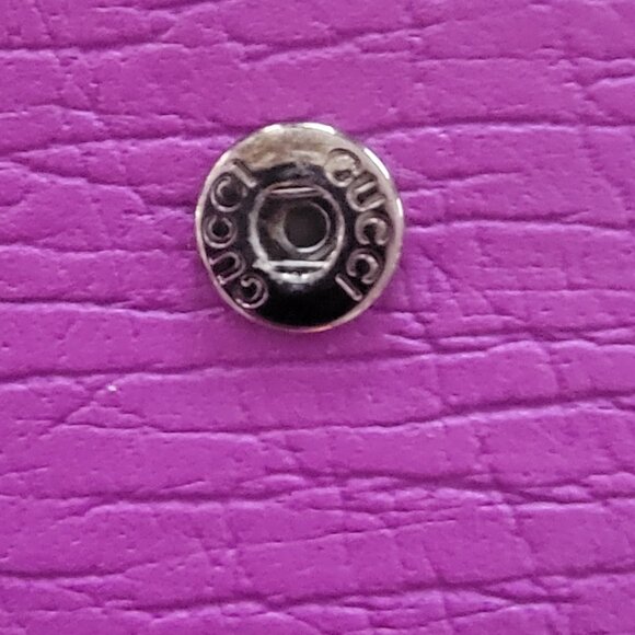 Gucci Leather Continental Wallet Purple with Silver Tone Hardware - Picture 6 of 10